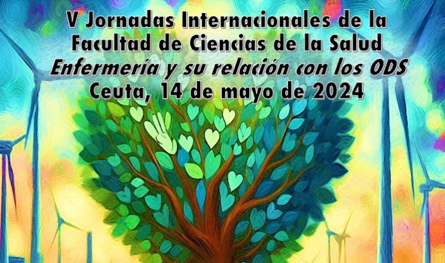 Cartel de las V Jornadas de Enfermería de Ceuta.