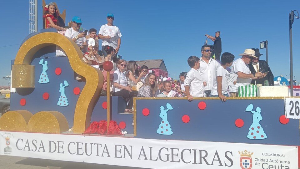 Cabalgata de la Casa Regional de Ceuta en Algeciras para la Feria Real de 2024