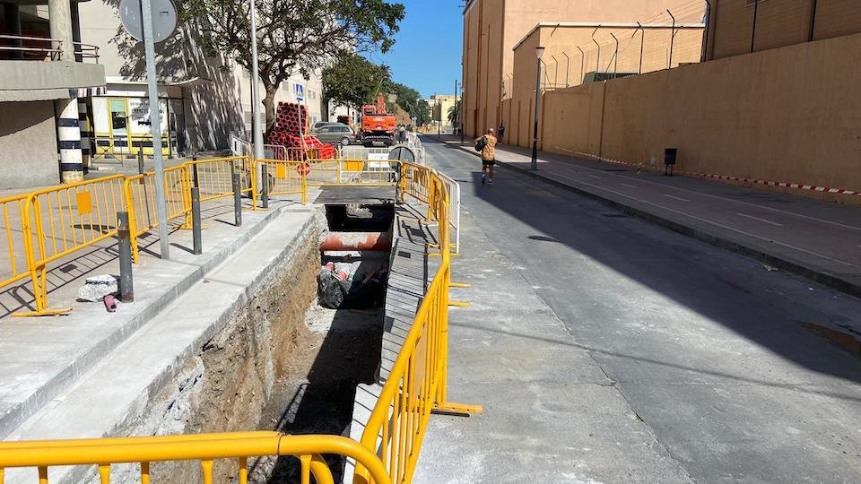 Obras para la instalación del cable eléctrico submarino que conectará Ceuta con la península